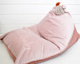 Personalised Bean Bag Chair Velvet Blues - Honeysuckle and Lime