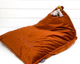 Personalised Bean Bag Chair Velvet Blues - Honeysuckle and Lime